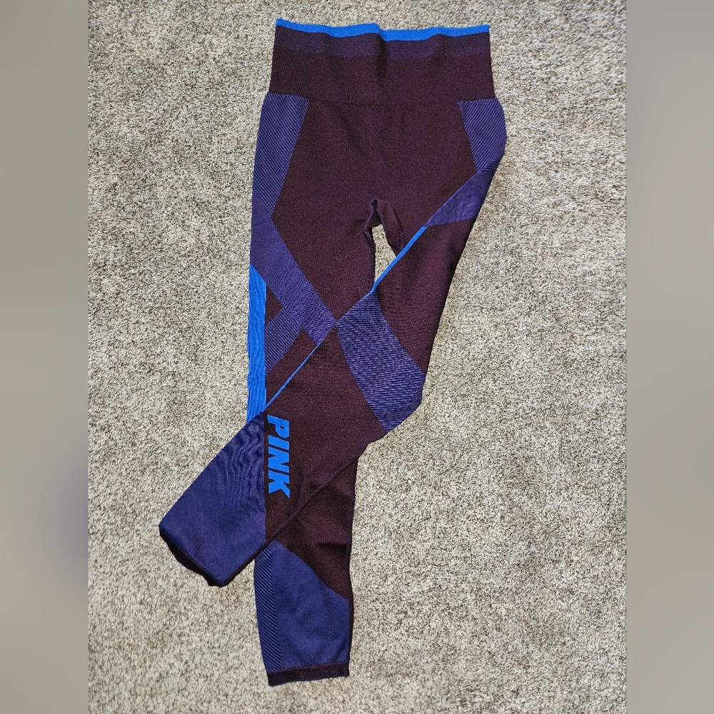 PINK Victoria's Secret Cool & Comfy Leggings - Purple and Blue